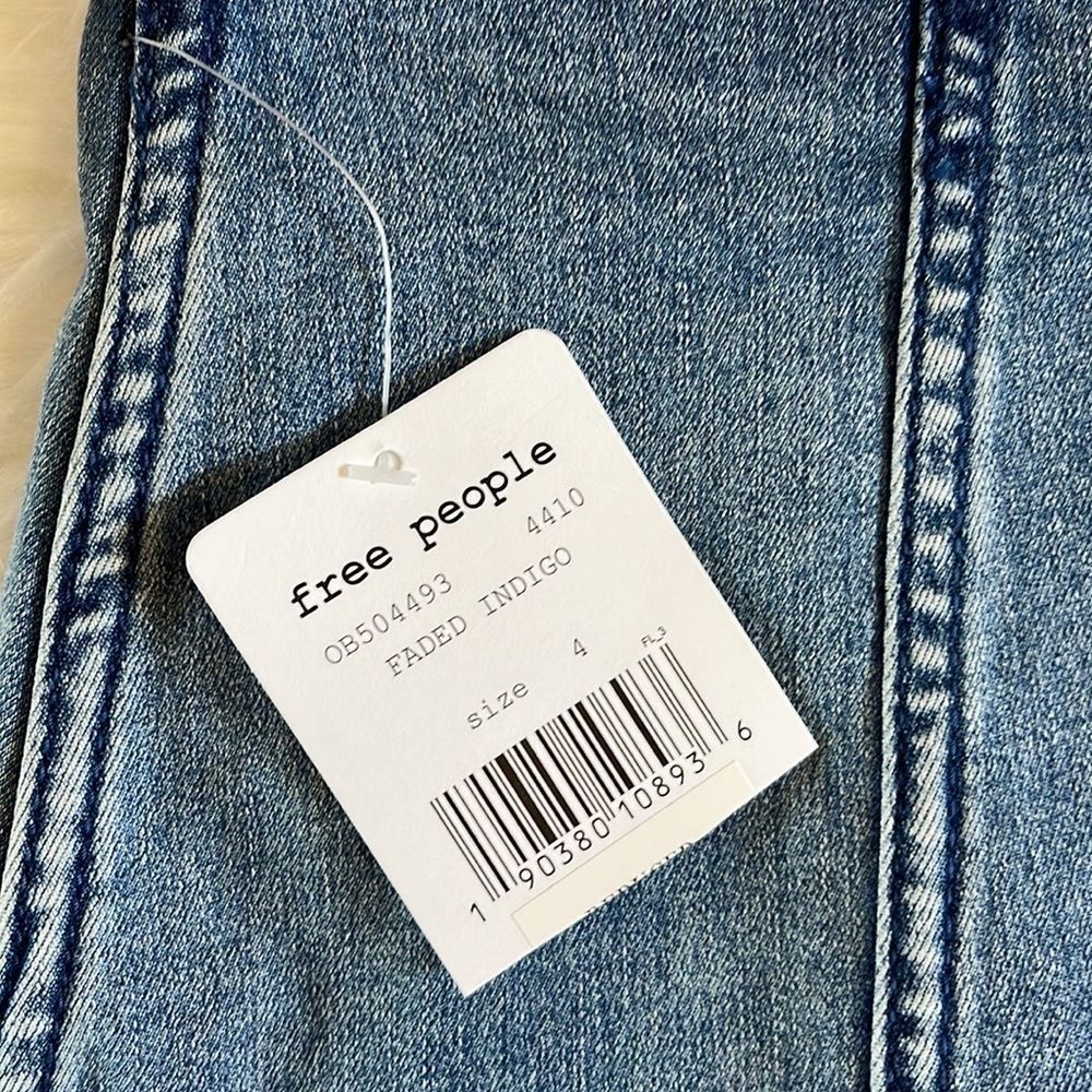 Free People Modern Femme Denim Mini Skirt in Faded Indigo | SZ 4 - Picture 13 of 14